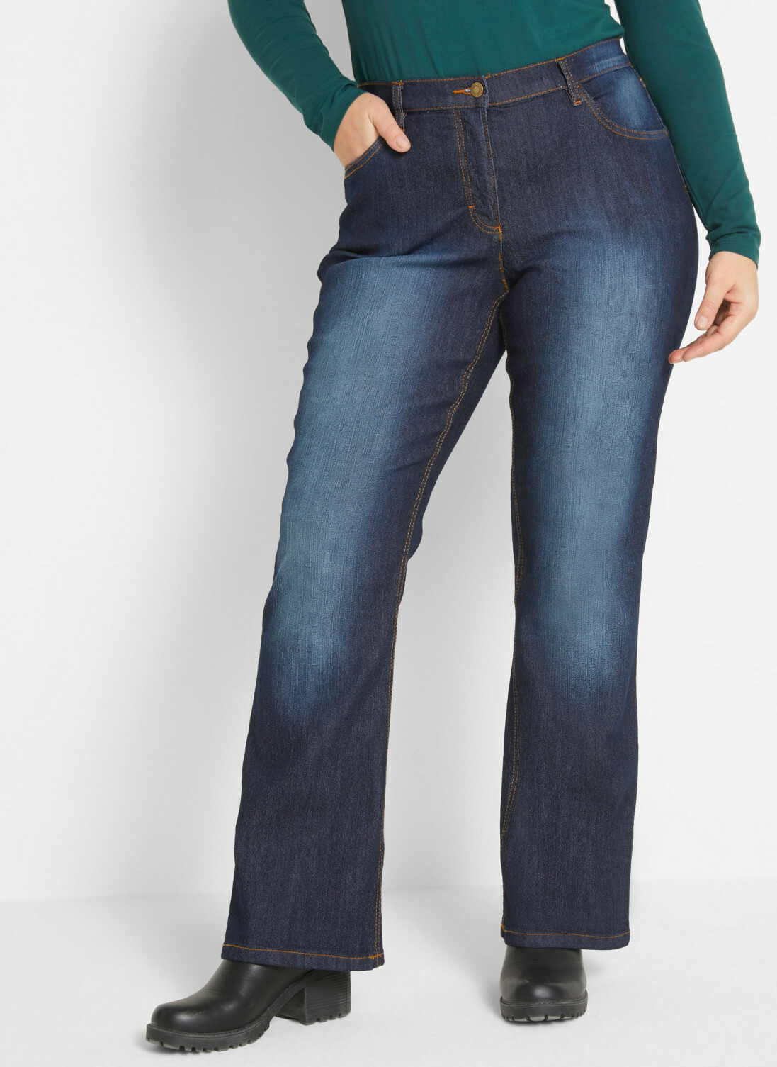 SPODNIE JEANS DZWONY