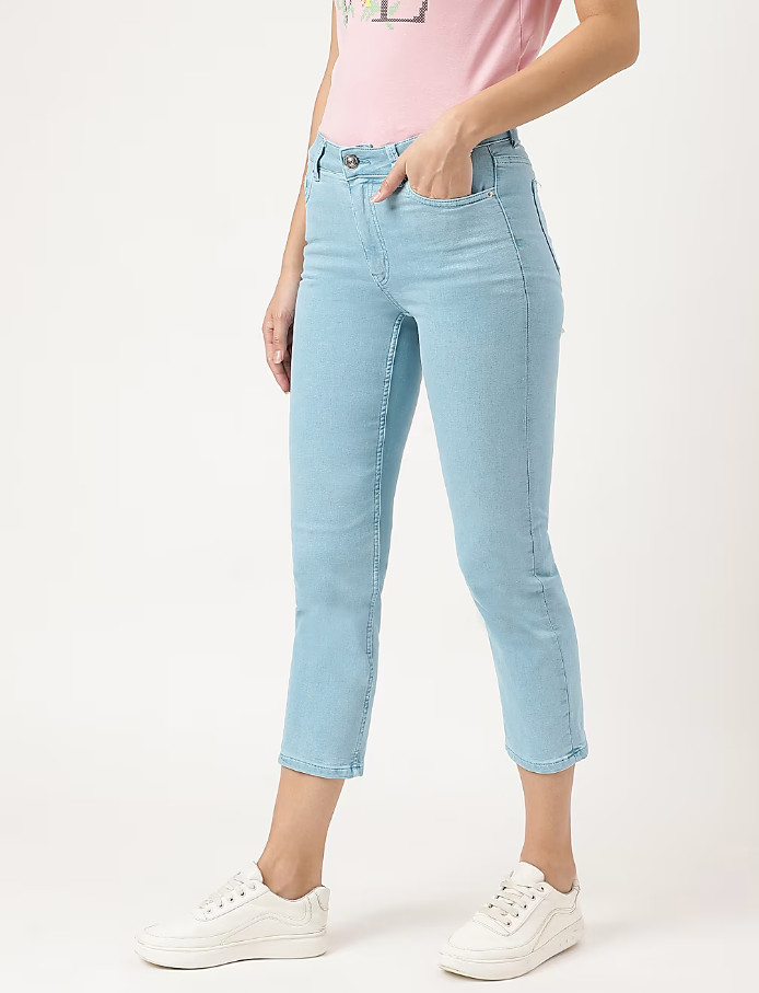 NIEBIESKIE SPODNIE JEANS T57-7574K-H5