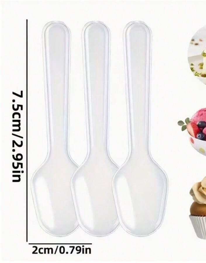 PLASTIKOWE ŁYŻECZKI 10SZT