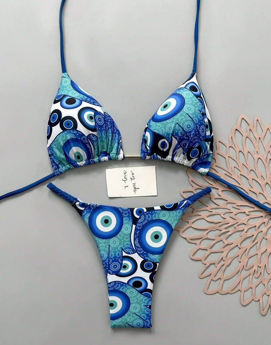 DWUCZĘŚCIOWY STRÓJ KĄPIELOWY wzór boho