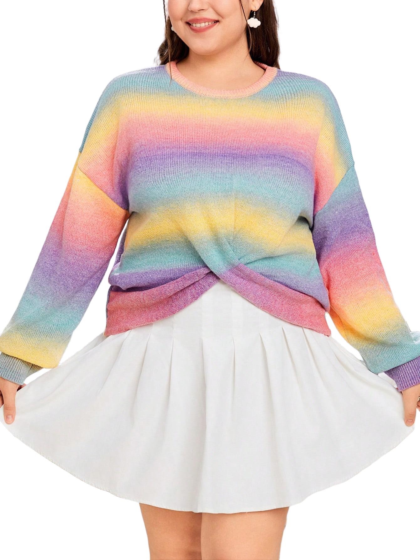 SWETER DAMSKI OKRĄGŁY DEKOLT 