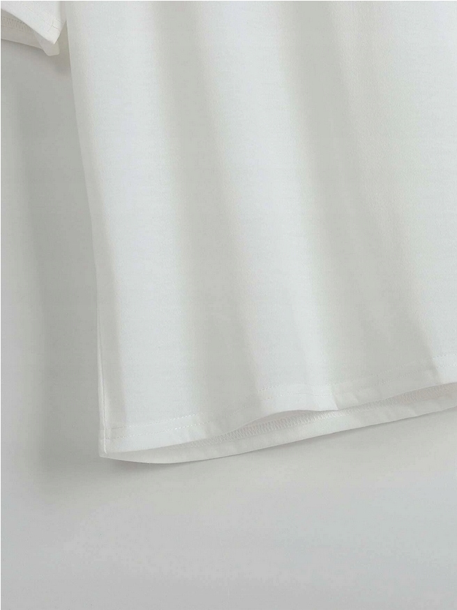 biały t-shirt basic 