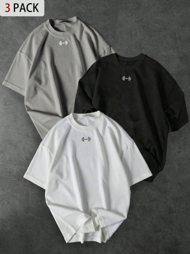 T-SHIRT OKRĄGŁY DEKOLT 3-PACK