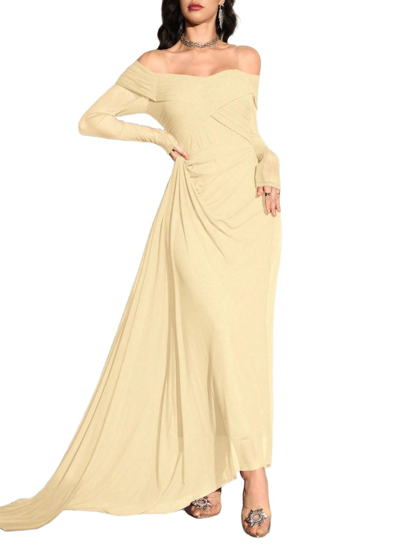 ELEGANCKA SUKIENKA WIECZOROWA MAXI 