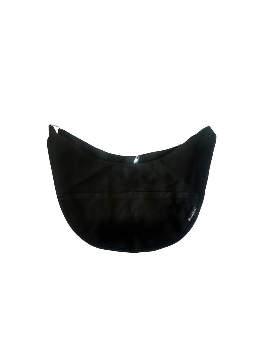 czarna torebka zip