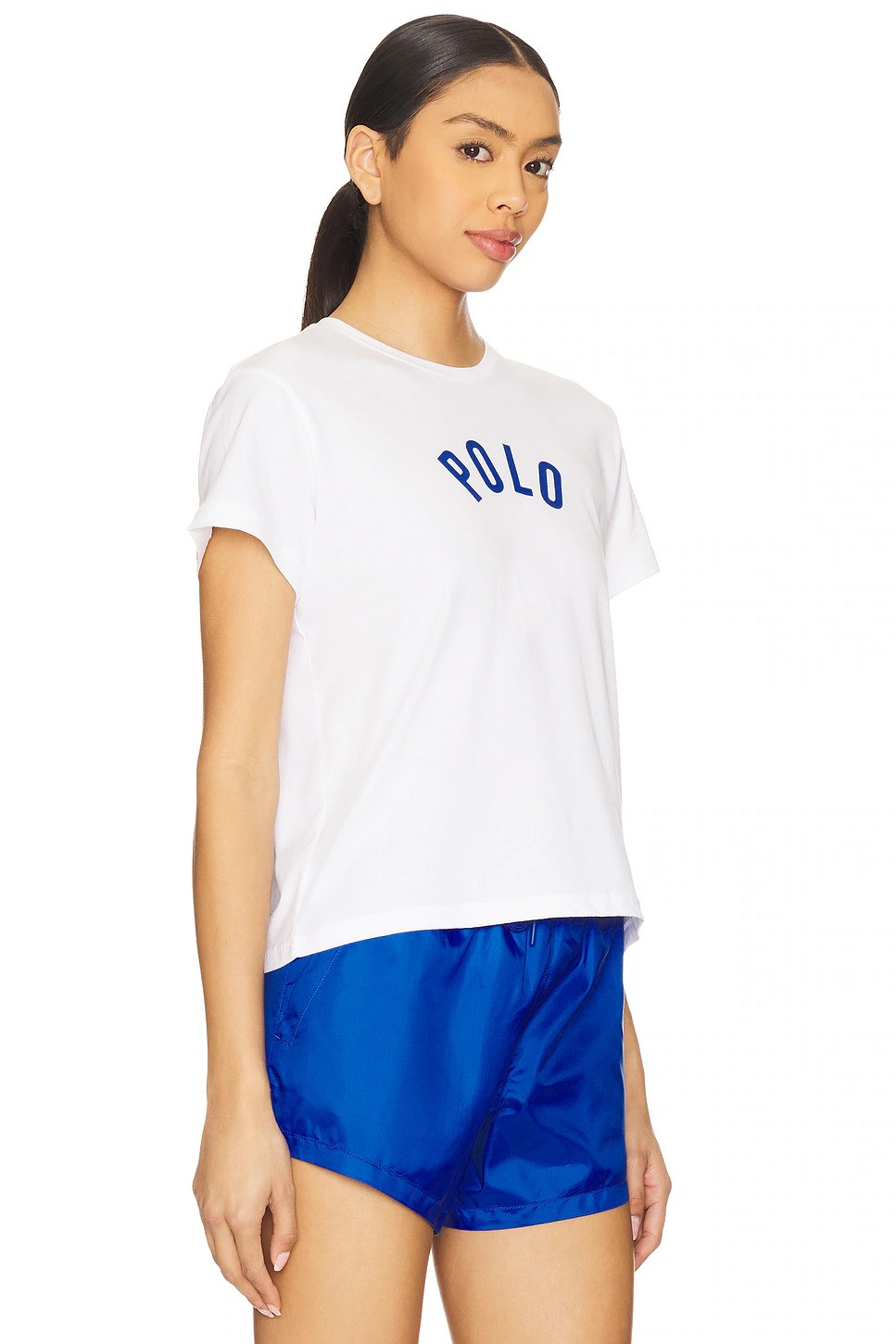 BIAŁY T-SHIRT KRÓTKI RĘKAW LOGO