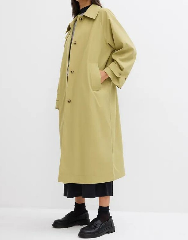 TRENCZ DAMSKI PLUS SIZE DO POŁOWY ŁYDKI