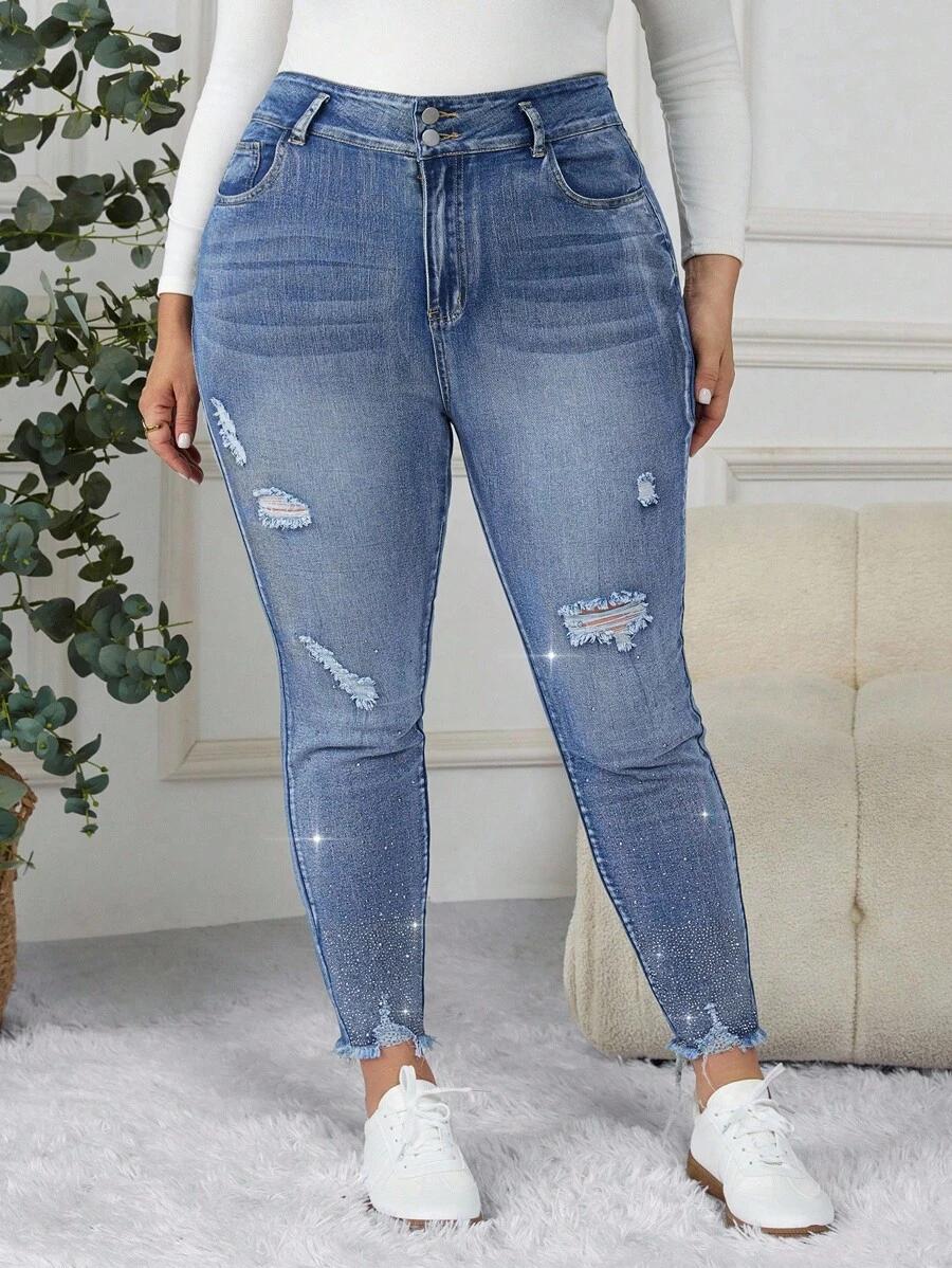 NIEBIESKIE SPODNIE JEANS