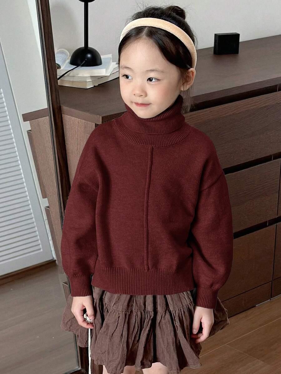 bordowy sweter golf
