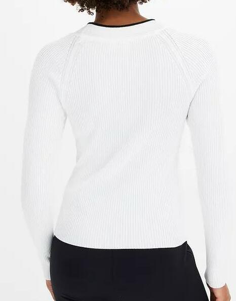 SWETER DZIANINOWY PRĄŻKI 