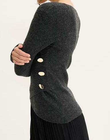 SWETER DAMSKI SZARY