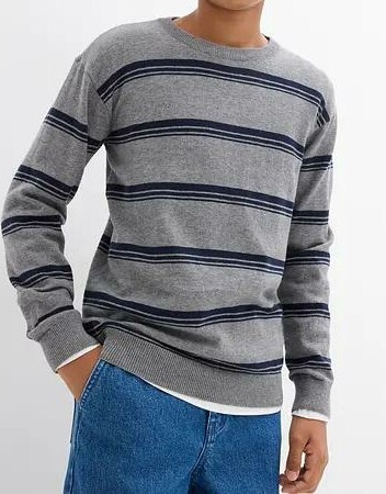 SWETER Z CIENKIEJ DZIANINY POZA REINER BAWEŁNA