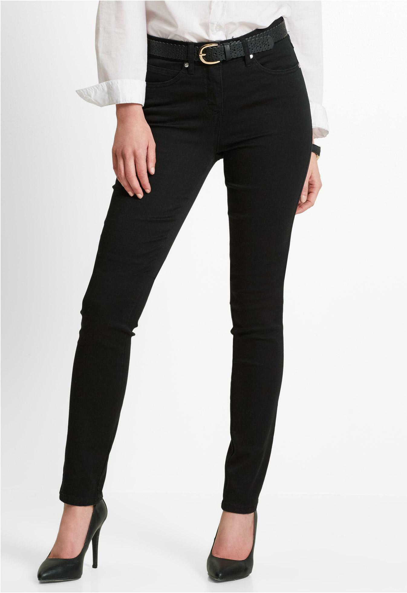 CZARNE SPODNIE RURKI JEANS KIESZENIE