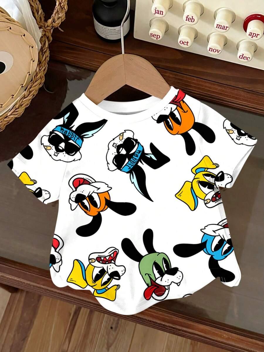 T-shirt okrągły dekolt