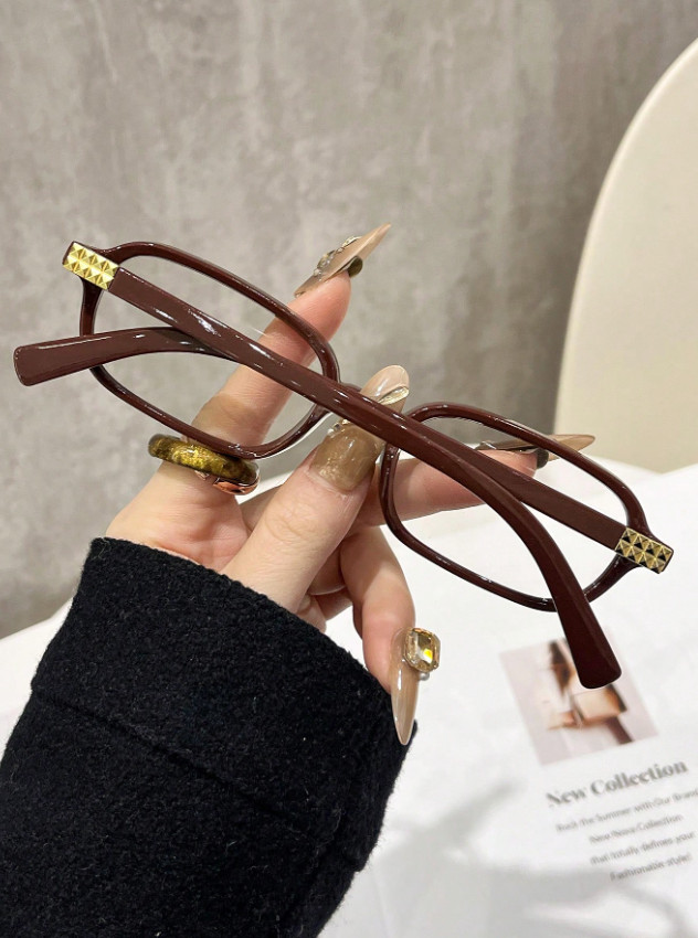 brązowe OKULARY ZERÓWKI