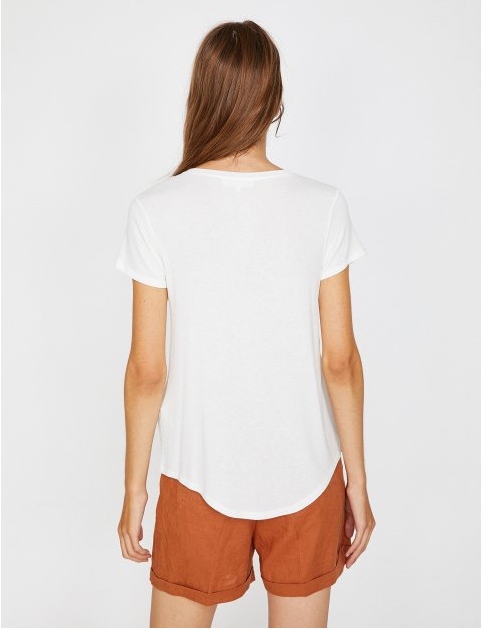 T-SHIRT asymetryczne wiązanie