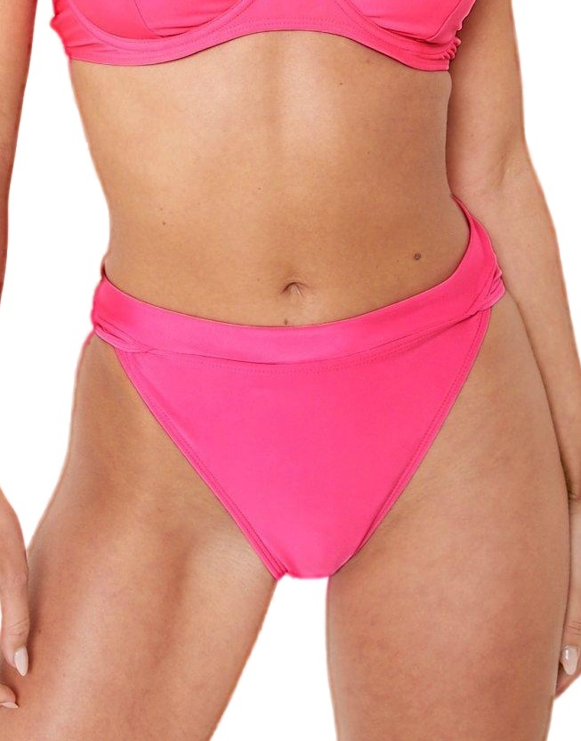 różowy DÓŁ od BIKINI WYSOKI STAN neon