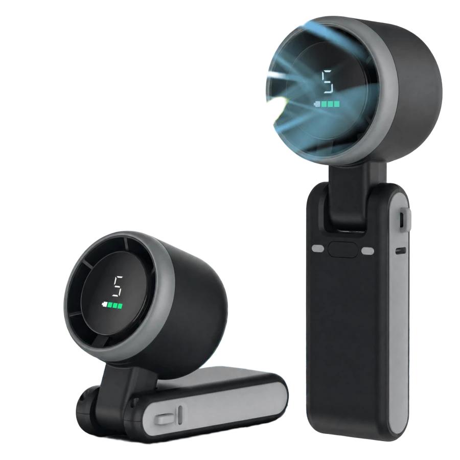 czarny mini wentylator