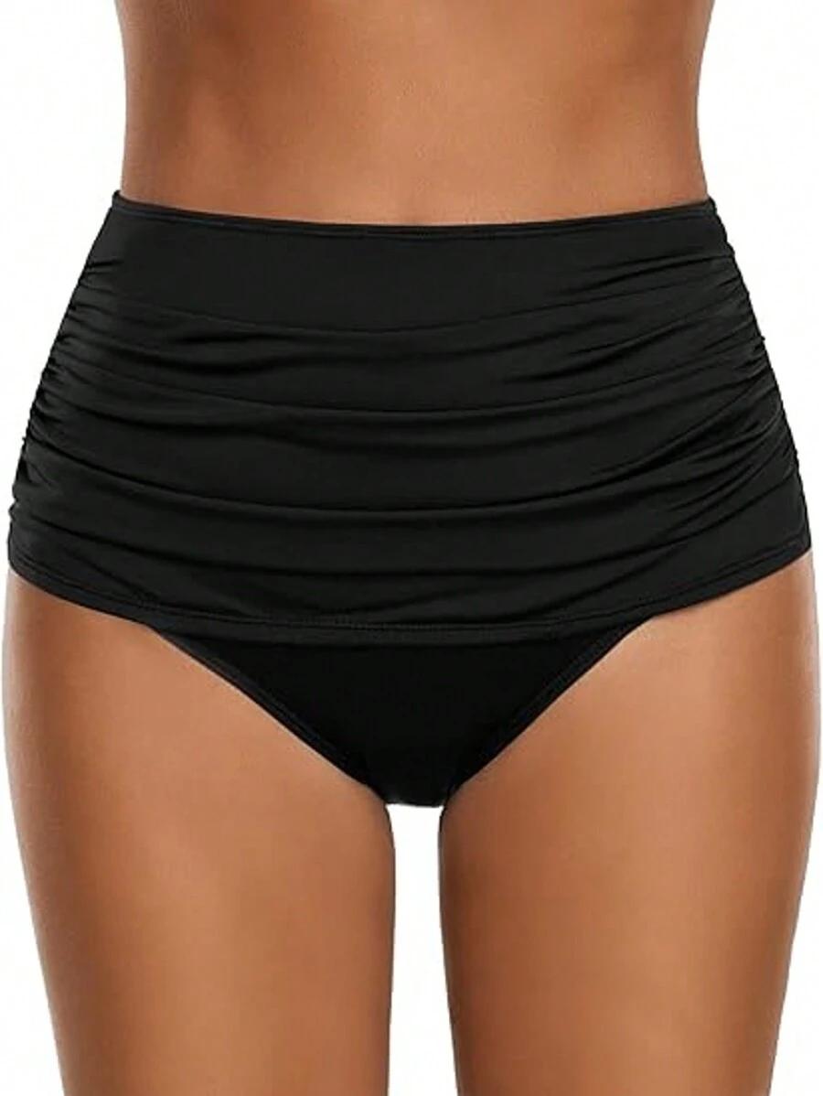 CZARNY DÓŁ OD BIKINI WYSOKI STAN