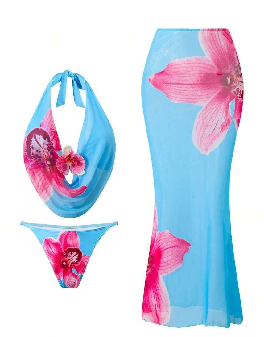 góra od bikini spódnica komplet 