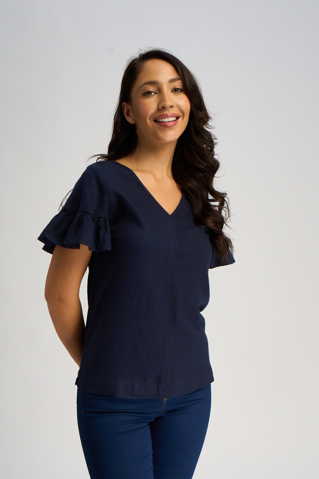 bluzka dekolt v T52-3241K-F0