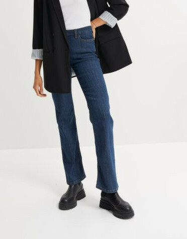 JEANSY DAMSKIE BOOTCUT BAWEŁNIANE REGULAR ŚREDNI STAN