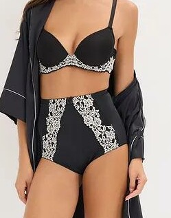 BIUSTONOSZ DAMSKI PLUS SIZE USZTYWNIANY Z ZAPIĘCIEM Z TYŁU