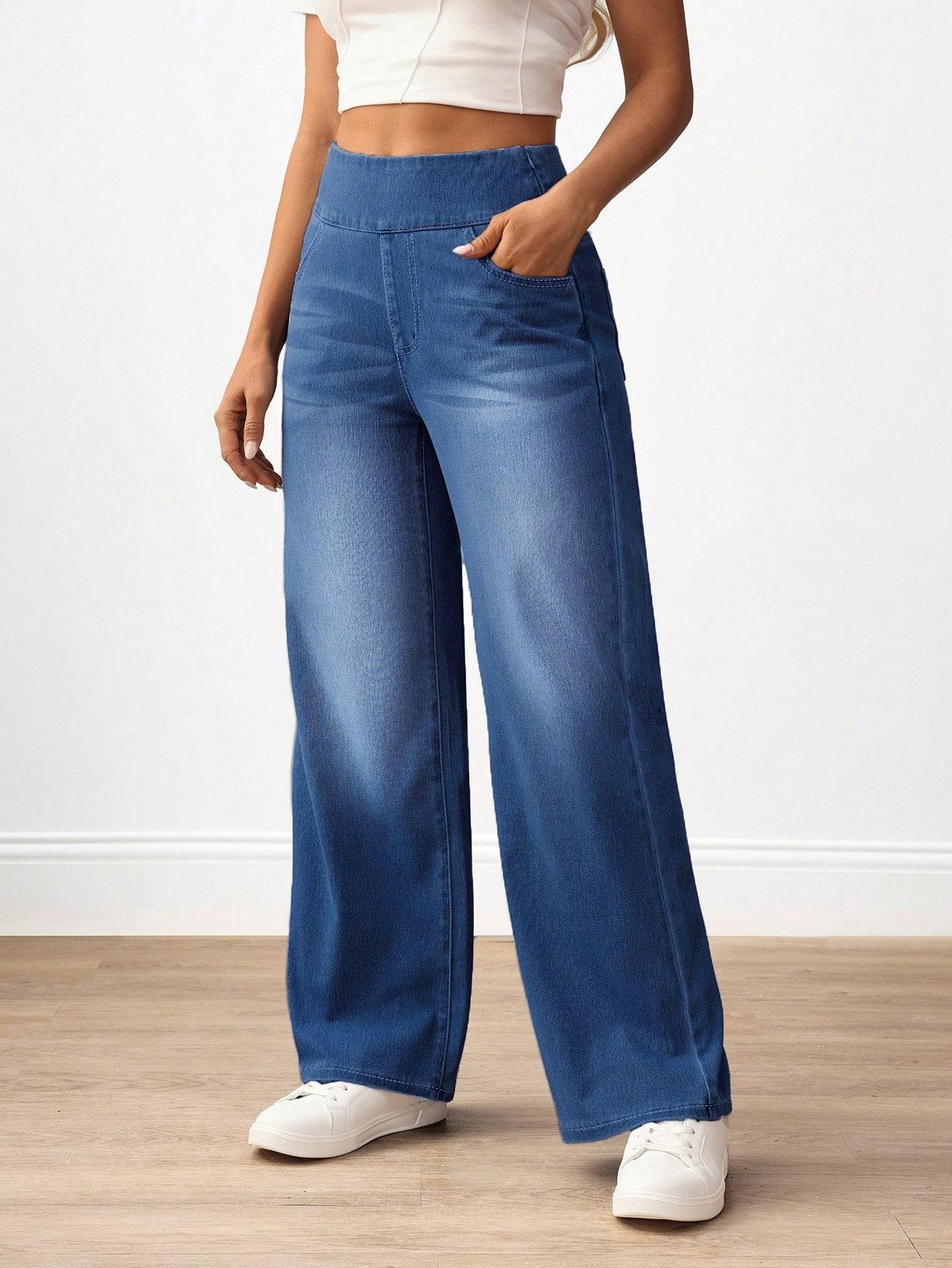 NIEBIESKIE SPODNIE JEANS