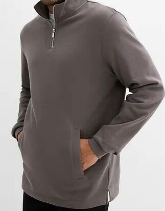 BLUZA MĘSKA PLUS SIZE BAWEŁNIANA BEZ KAPTURA