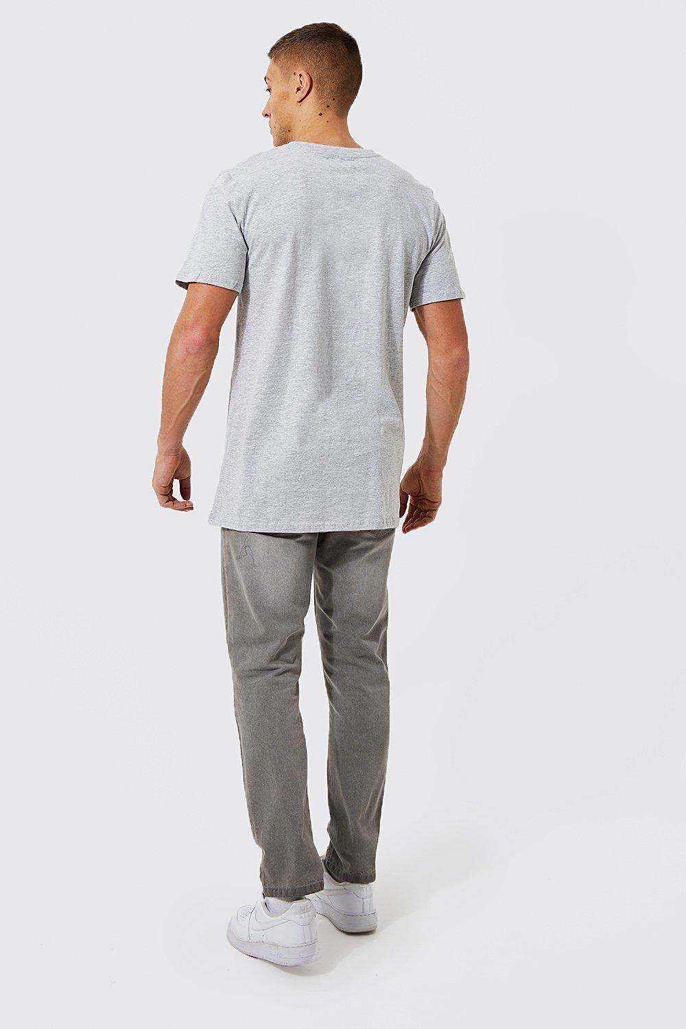 szary t-shirt basic