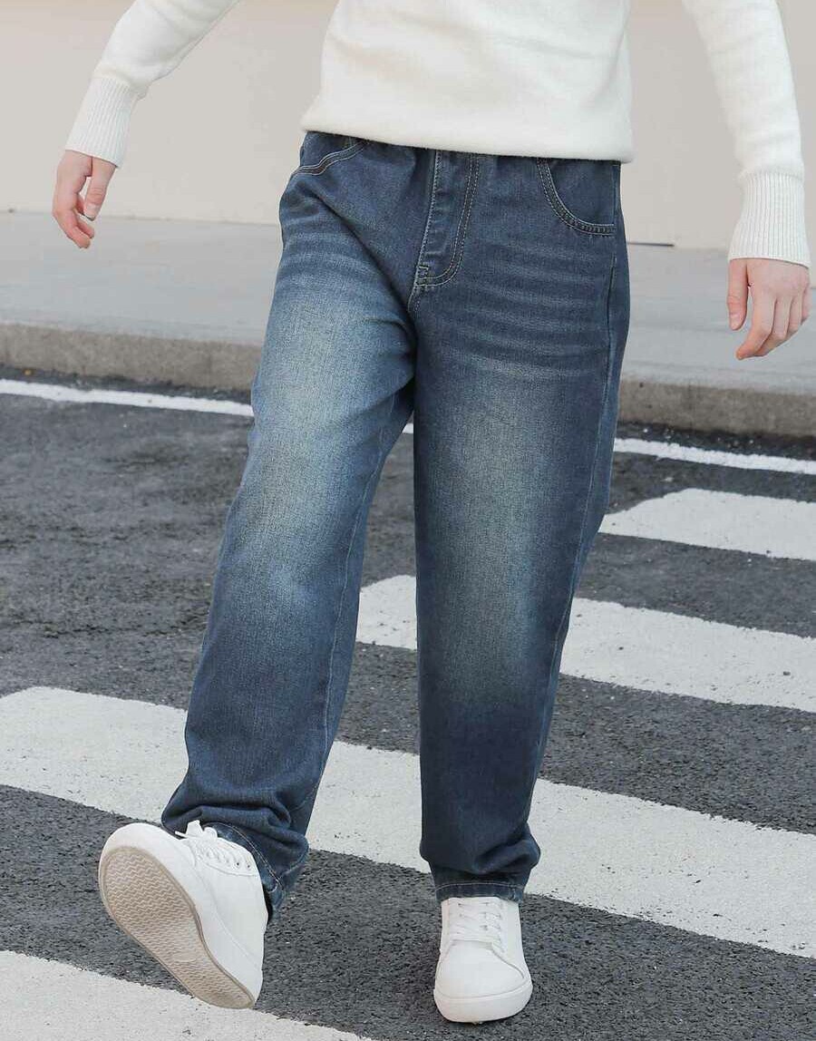 niebieskie SPODNIE JEANSOWE