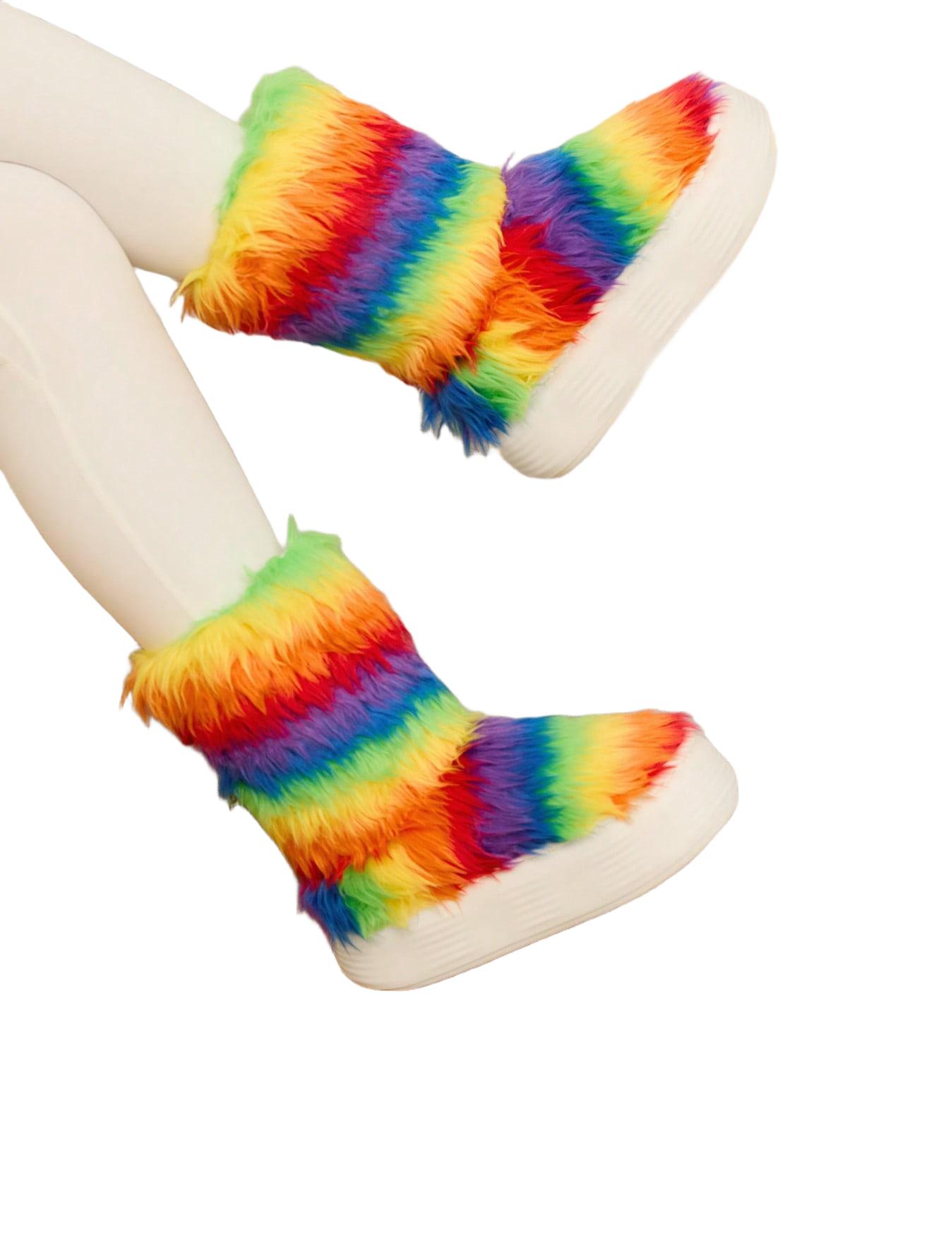 BUTY FUTRZANE NA PLATFORMIE 