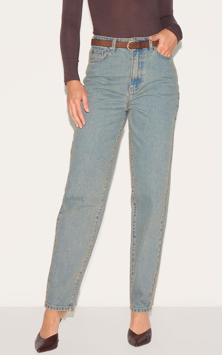 SPODNIE MOM JEANS WYSOKI STAN VINTAGE
