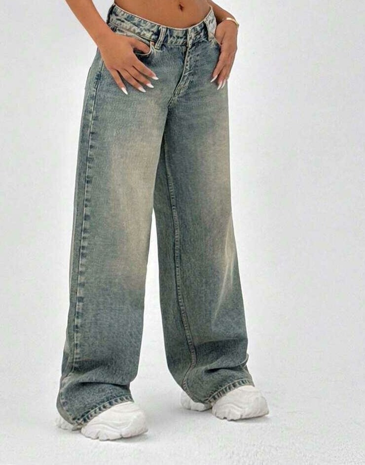 SPODNIE JEANSOWE NISKI STAN