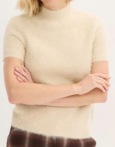 SWETER DAMSKI Z KRÓTKIM RĘKAWEM 
