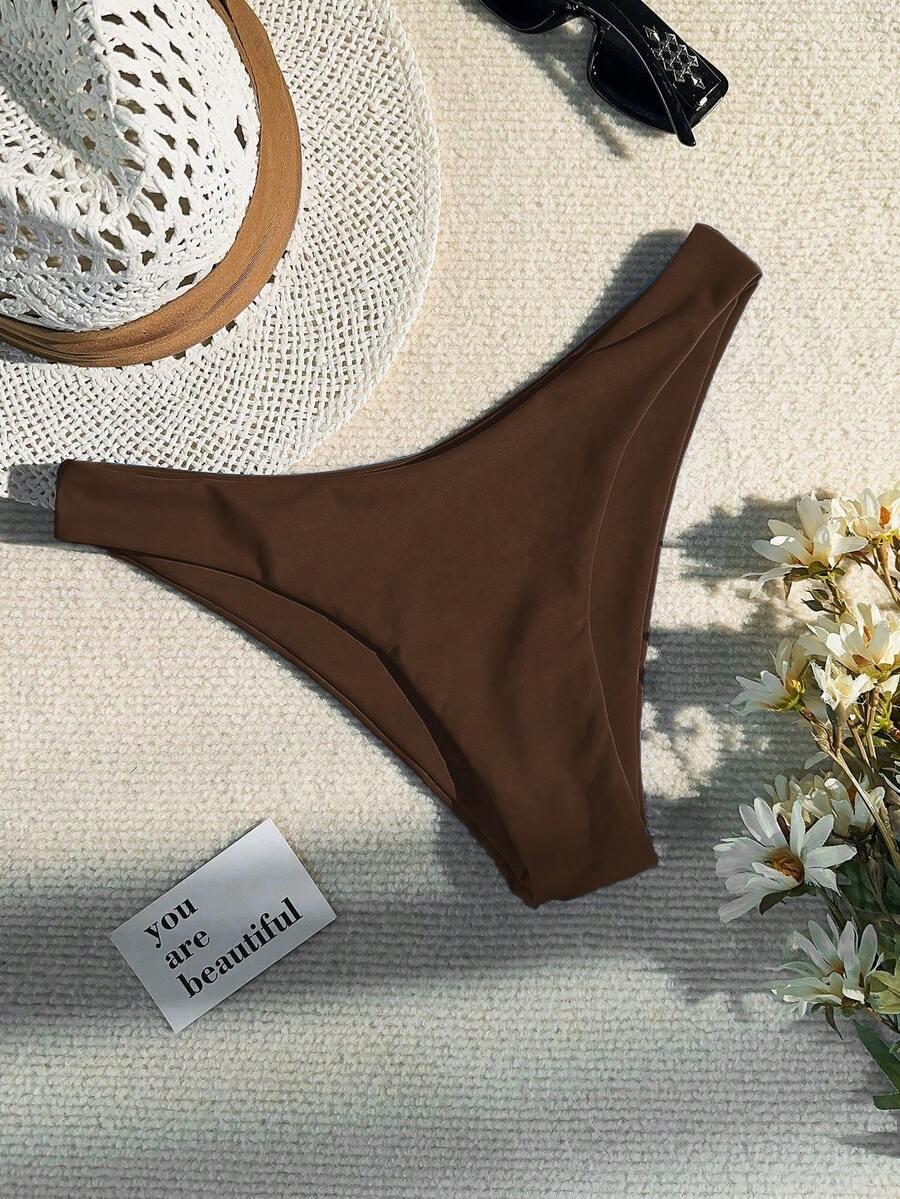 brązowy dół od bikini 