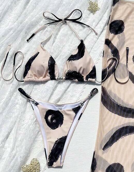 bikini dwuczęściowe zdobienia