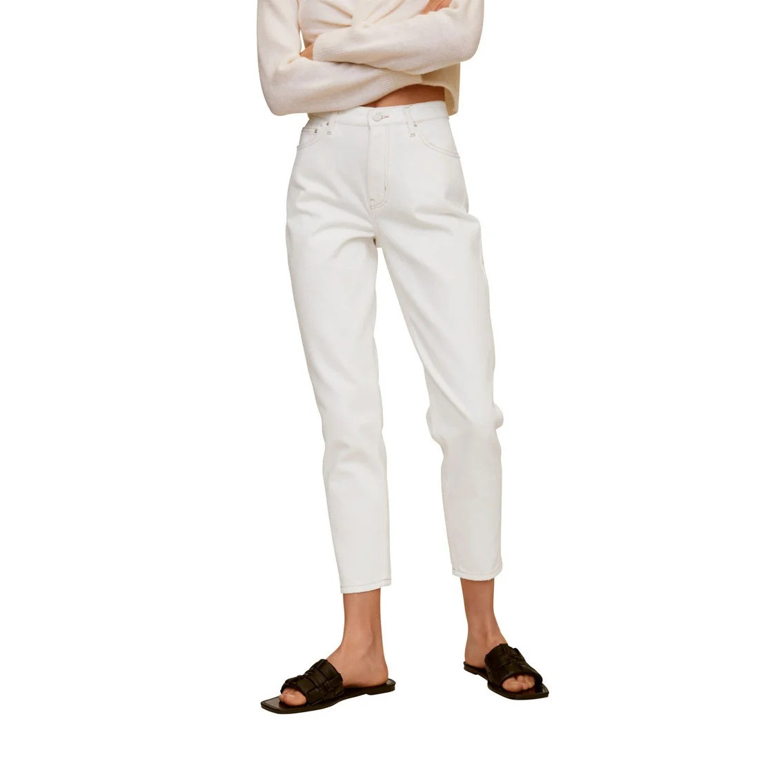 SPODNIE MOM JEANS WYSOKI STAN