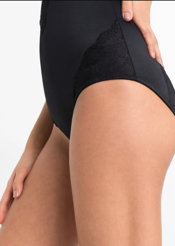 CZARNE MODELUJĄCE BODY KORONKA 