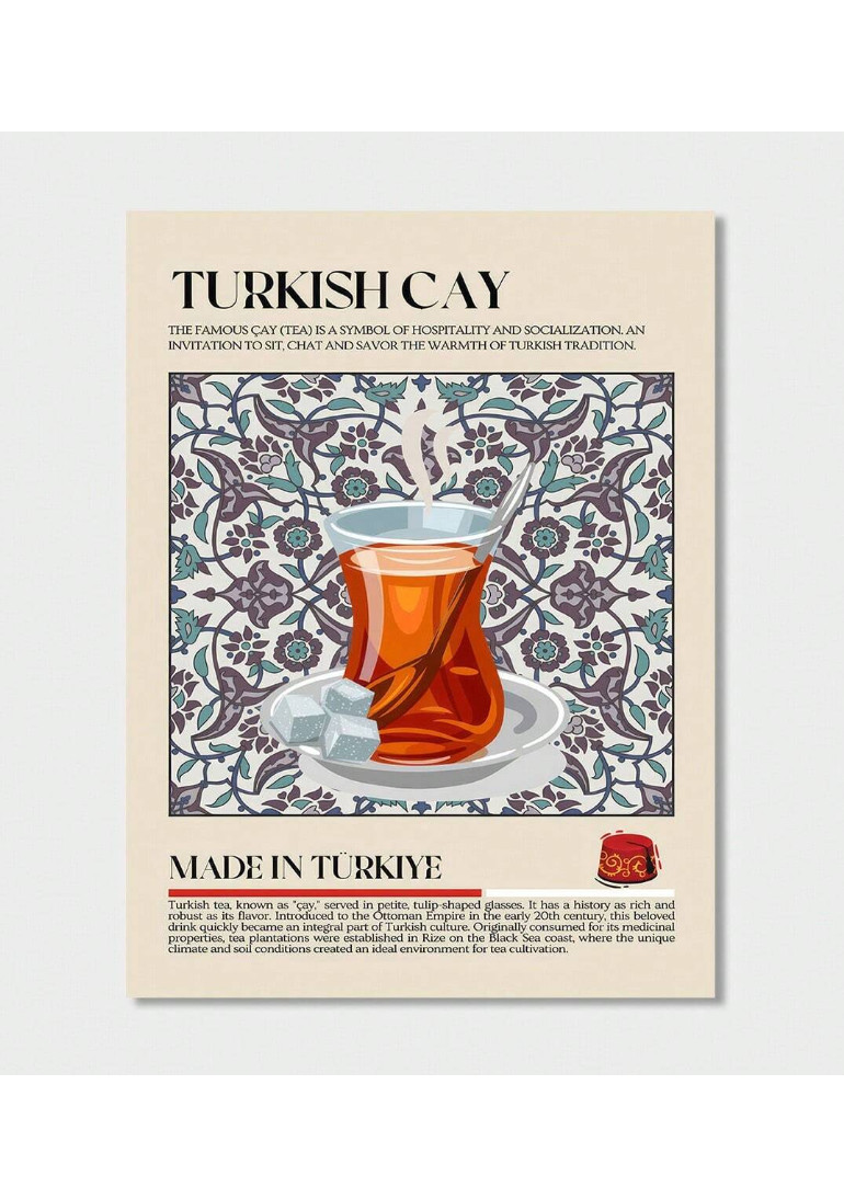 PLAKAT DEKORACJA TURKISH TEA CANVAS 