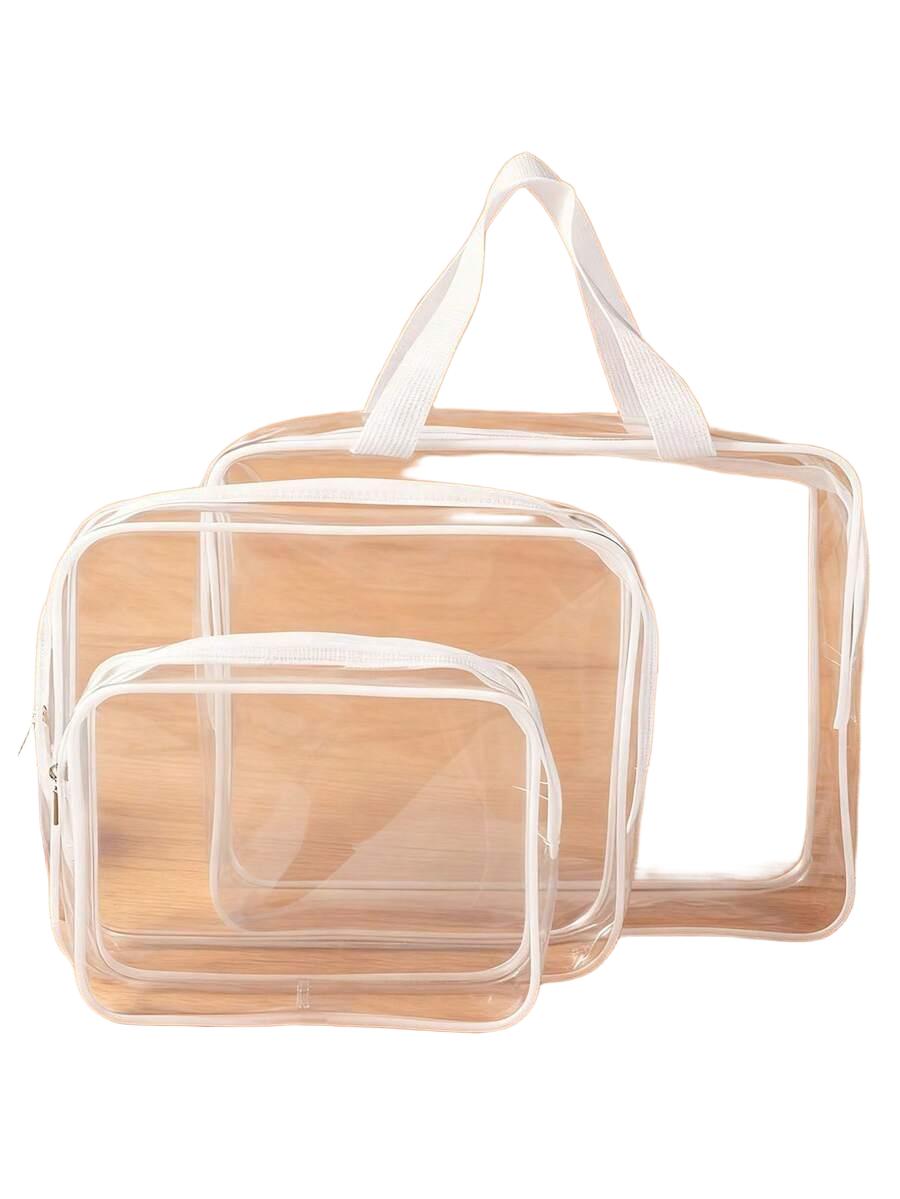 przezroczysta kosmetyczka 3-pack