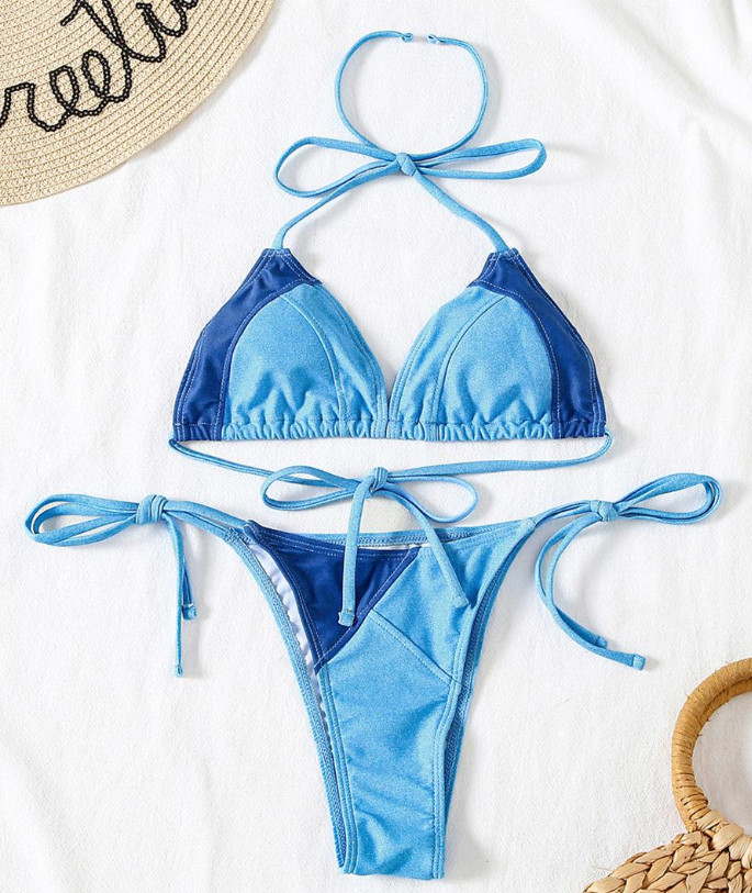 niebieska góra od bikini 