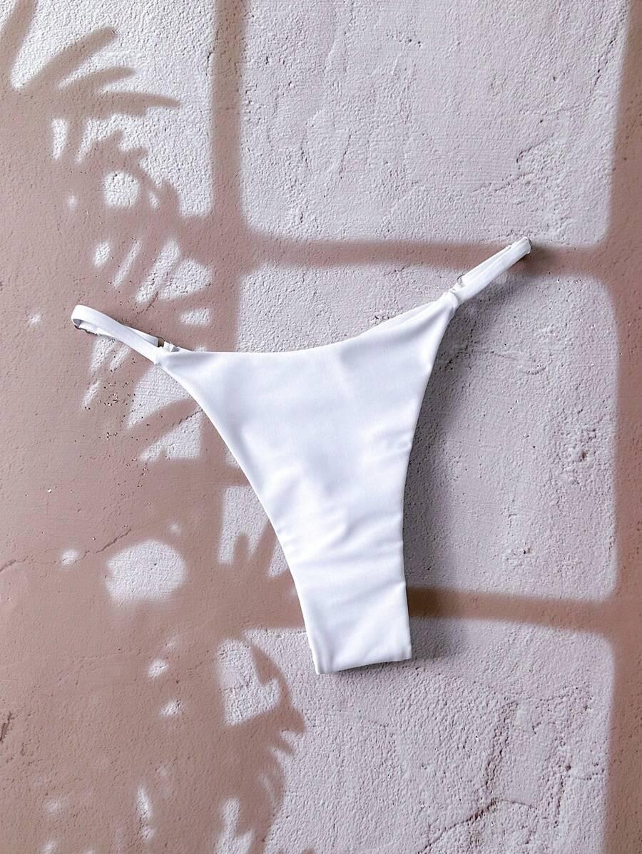 biały dół od bikini
