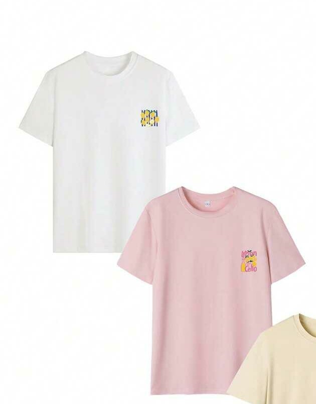 t-shirt print 2-pak