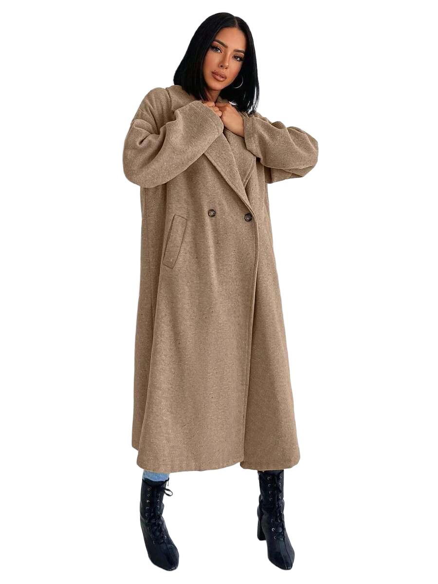 PŁASZCZ DAMSKI OVERSIZE DO KOSTEK