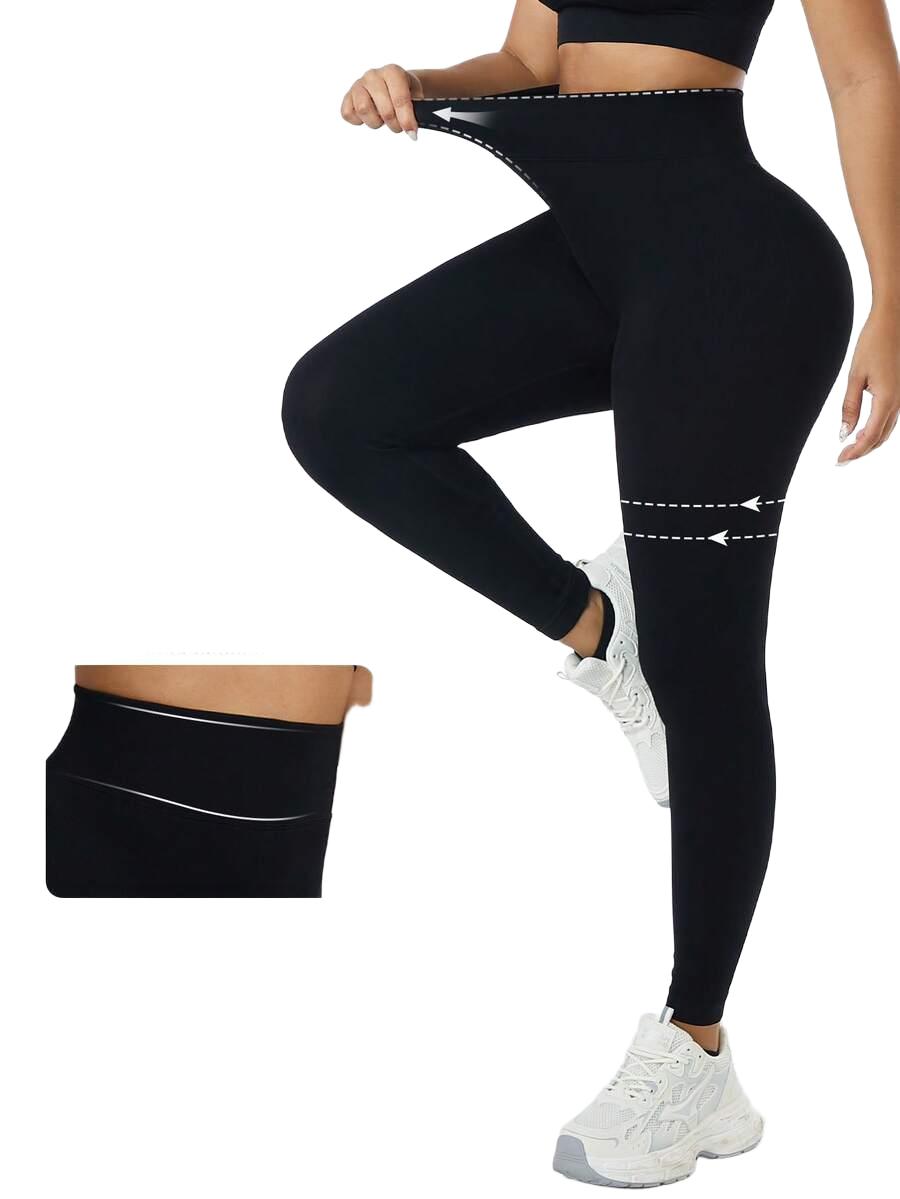 czarne sportowe legginsy