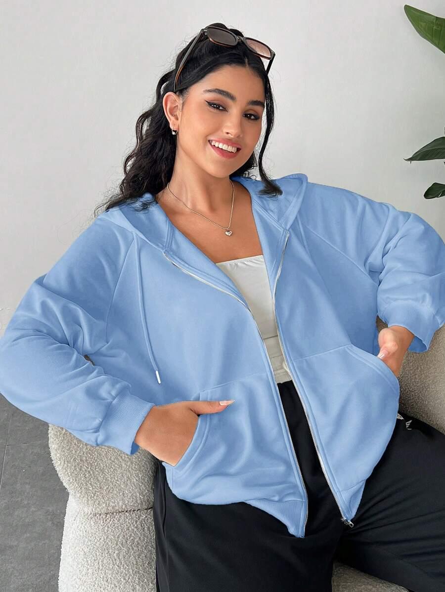 NIEBIESKA ROZPINANA BLUZA