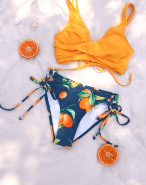 dół od bikini nadruk