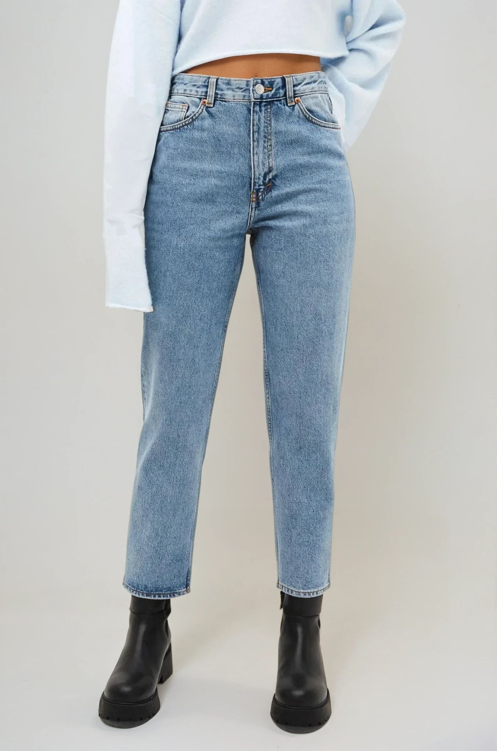 NIEBIESKIE SPODNIE JEANS