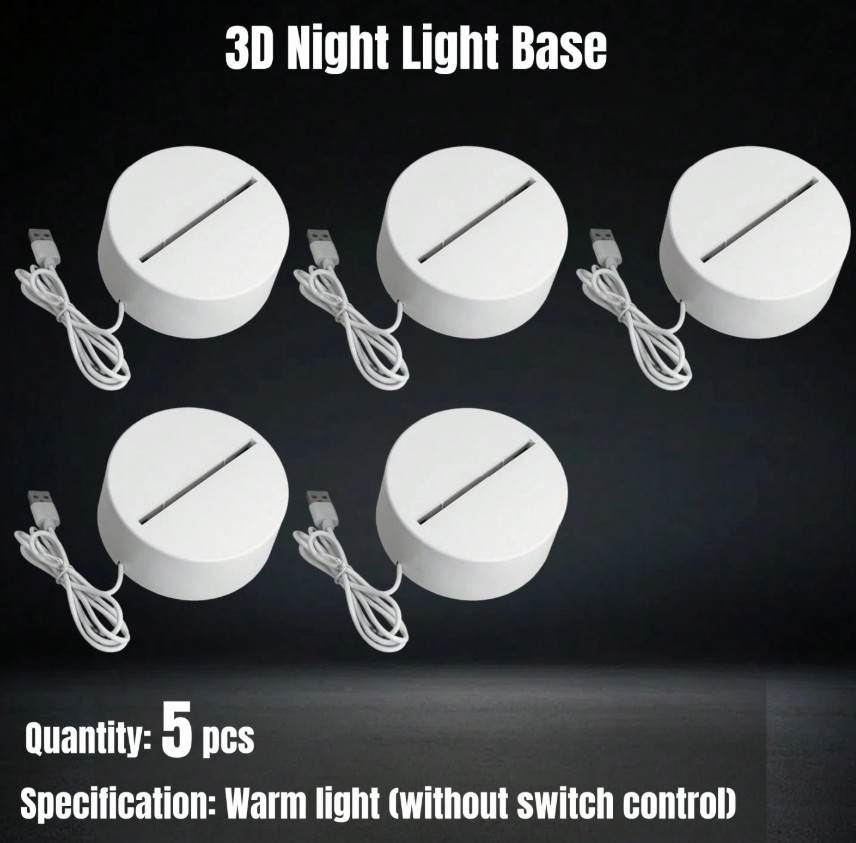 PODSTAWA DO LAMPKI NOCNEJ 3d 5-pack